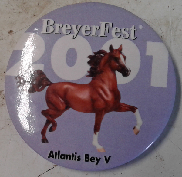#702901 Atlantis Bey V Breyerfest Horse Breyer Button Pin