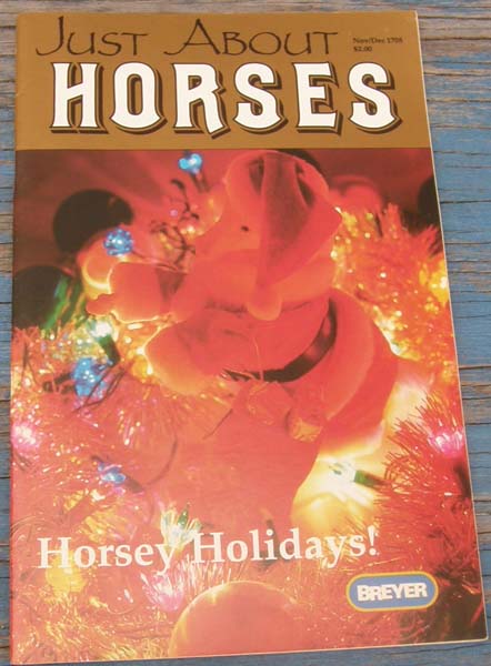 Breyer Just About Horses JAH Nov/Dec 1990 Volume 17 Number 5 Horse Magazine Issue