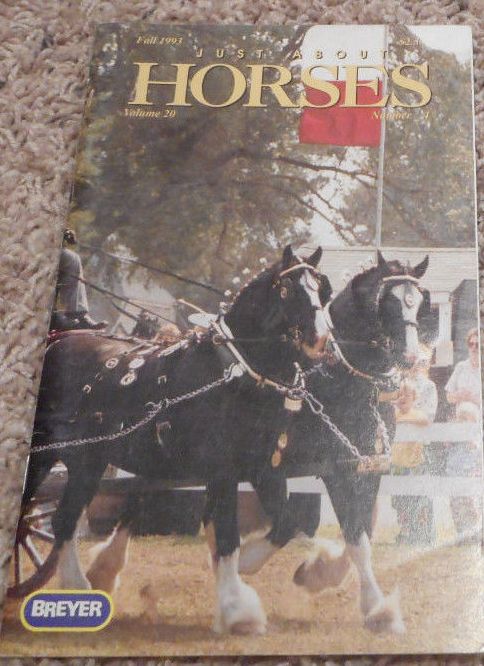 Breyer Just About Horses JAH Fall 1993 Volume 20 Number 04