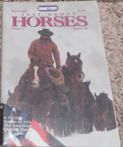 Breyer Just About Horses JAH Winter 1994 Volume 21 Number 05