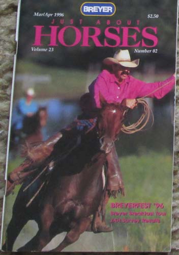 Breyer Just About Horses JAH January/February 1996 Volume 23 Number 02