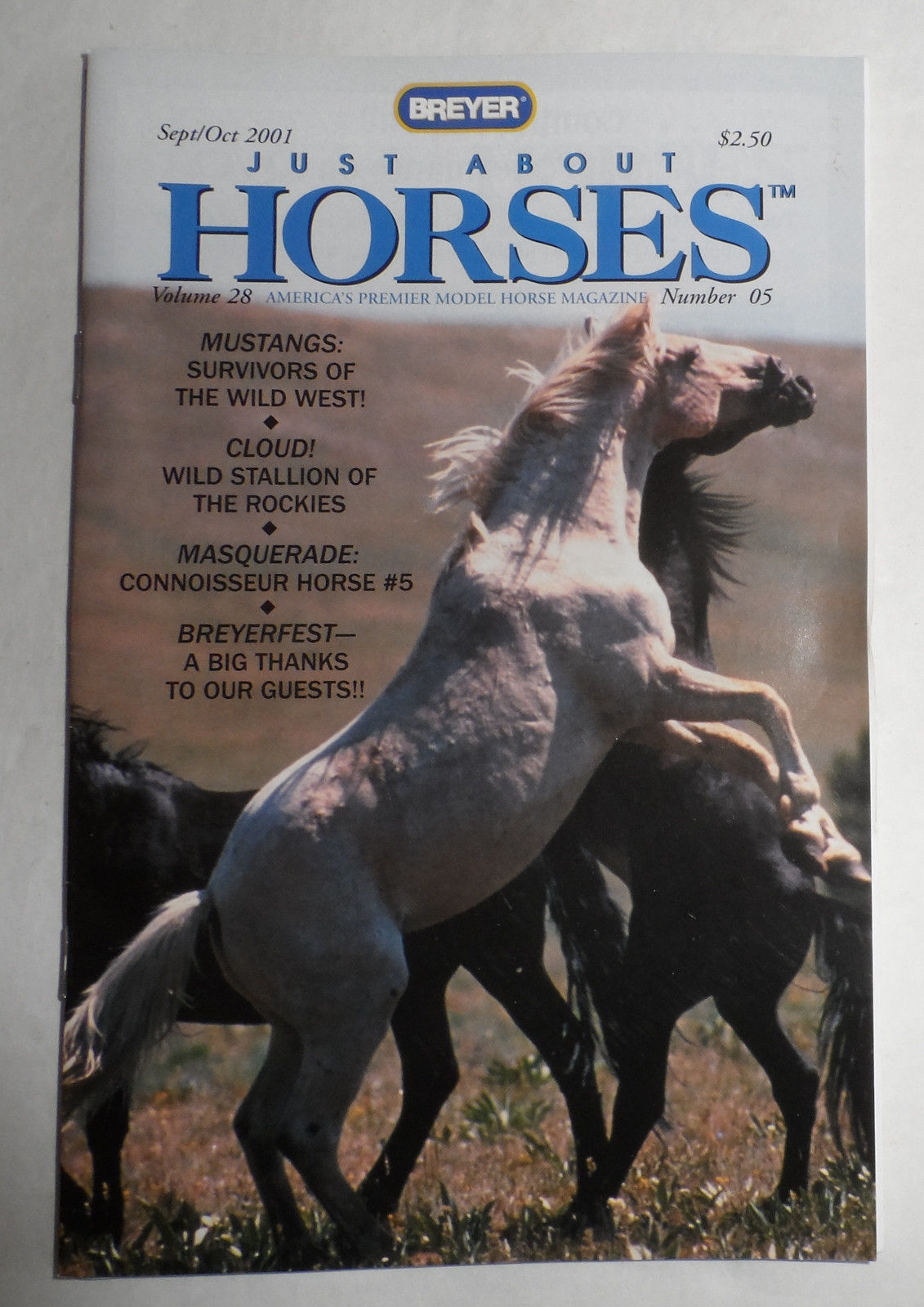 Breyer Just About Horses JAH September/October 2001 Volume 28 Number 5