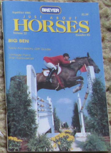 Breyer Just About Horses JAH September/October 1995 Volume 22 Number 05