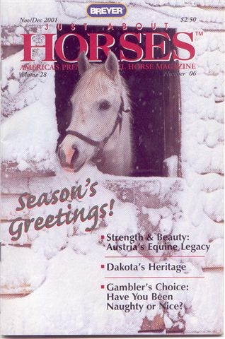 Breyer Just About Horses JAH November/December 2001 Volume 28 Number 6