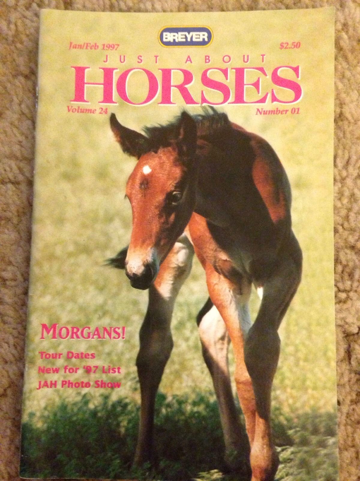 Breyer Just About Horses JAH January/February 1997 Volume 24 Number 1 Morgans