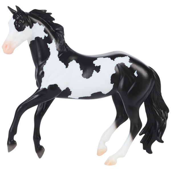 Breyer Horse B-FS-10607 Black Frame Overo Stock Horse Black Pinto Harper