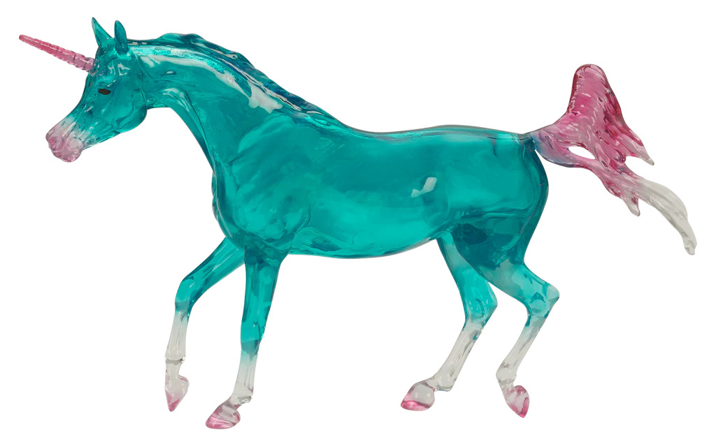 Breyer B-FS-10799 Sapphira Unicorn Clearware Decorator Arab Prancing Arabian Mare