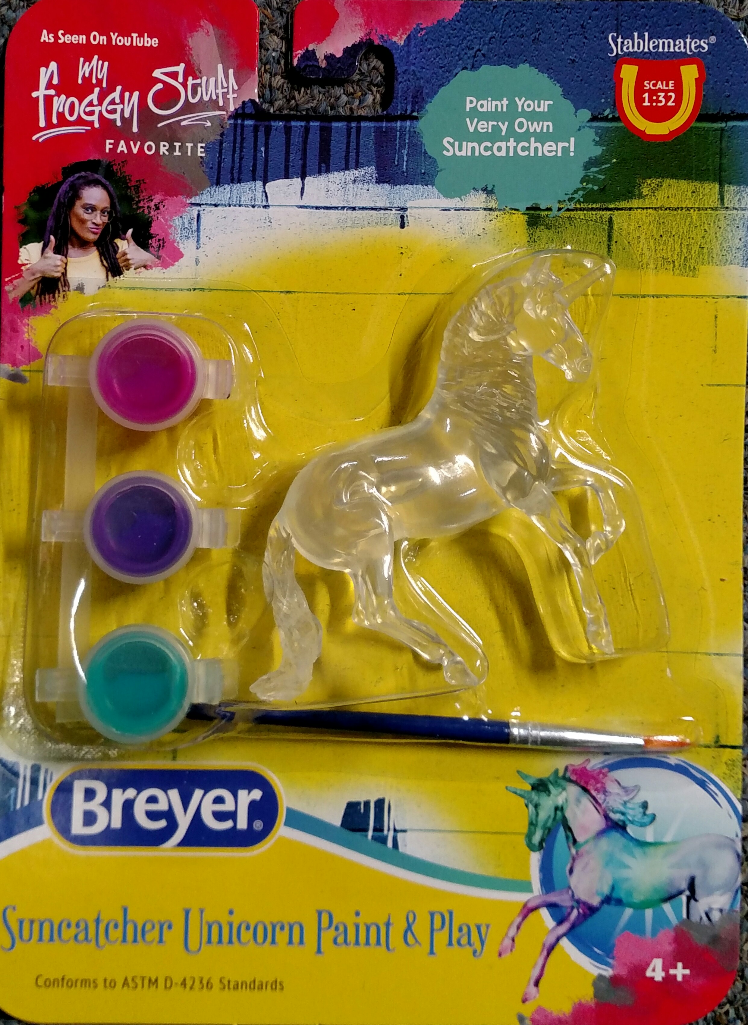 Breyer #4231 Stablemates Suncatcher Unicorn Paint Set Andalusian