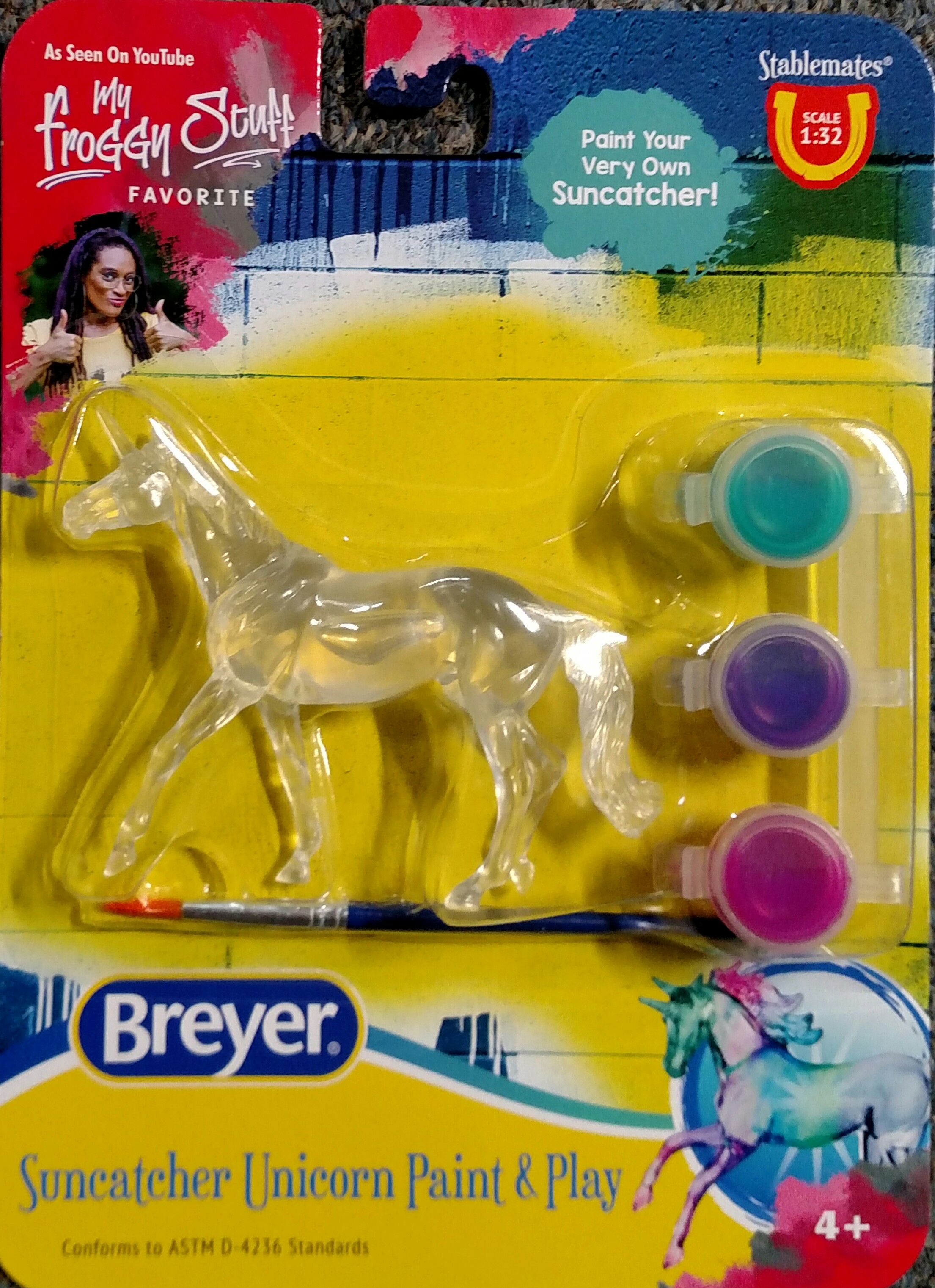 Breyer #4231 Stablemates Suncatcher Unicorn Paint Set Thoroughbred
