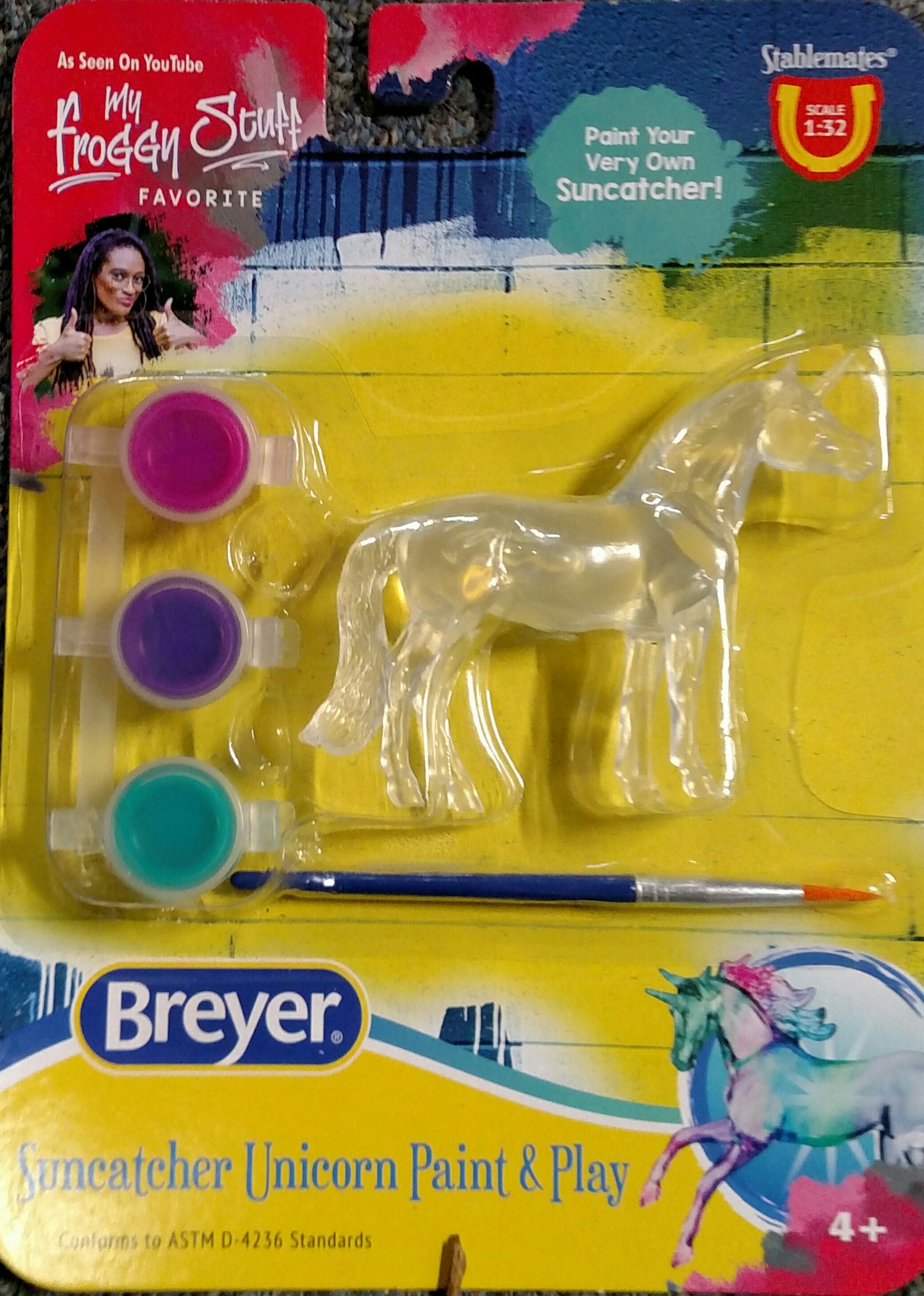 Breyer #4231 Stablemates Suncatcher Unicorn Paint Set Warmblood