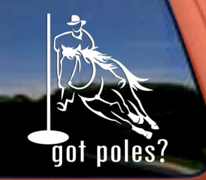 Pole Bending Horse Gaming Horse Sticker Got Poles? Decal Sticker