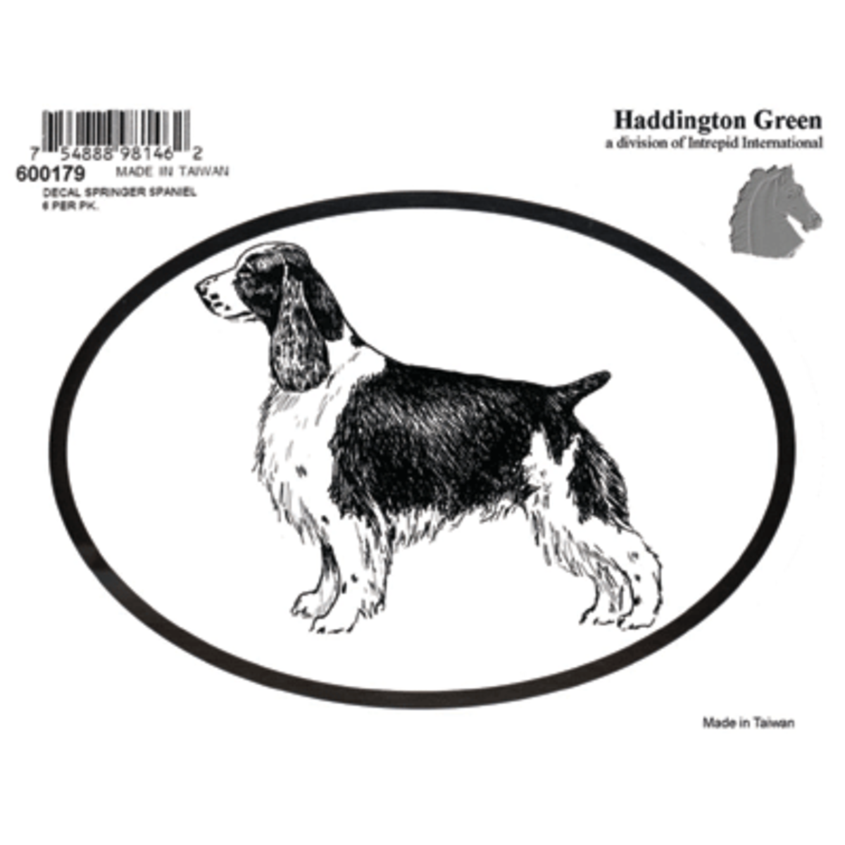 Springer Spaniel Dog Decal Oval Window Sticker