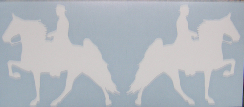 Tennesse Walker TWH Walking Horse Gaited Horse Decal Left & Right Facing