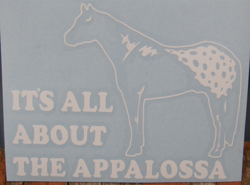 It's All About The Appaloosa Blanket App Horse Decal
