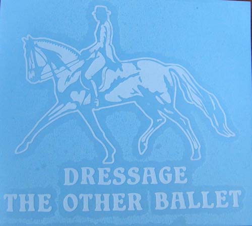 Dressage The Other Ballet Dressage Horse & Rider Decal