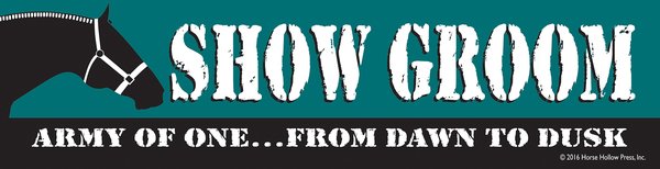 Show Groom Army Of One From Dawn To Dusk Horse Bumper Sticker