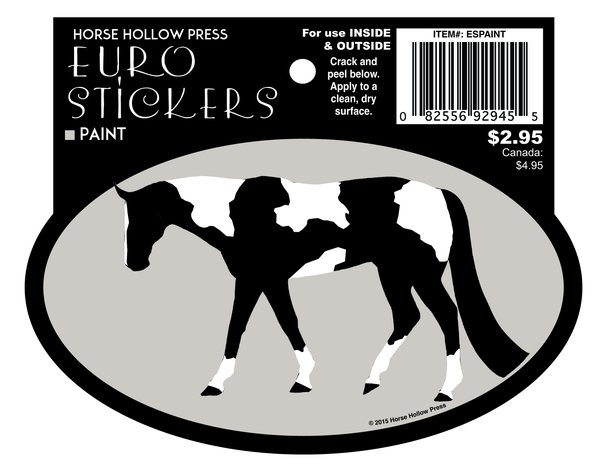 Paint Horse Western Pleasure Decal Euro Oval Window Sticker