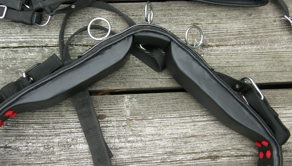 Nylon Driving Harness Cob Small Horse Harness Synthetic Harness Black