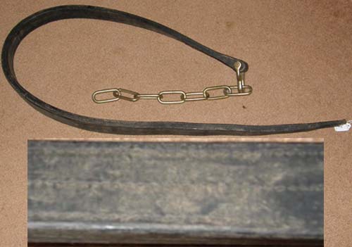 Draft Harness Leather Single Trace with Butt Chain Heel Chain Harness Replacement Parts
