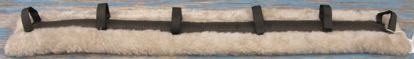 Full Length Fleece Harness Breastcollar Pad Grey Fleece Driving Harness Breast Collar Breeching Pad