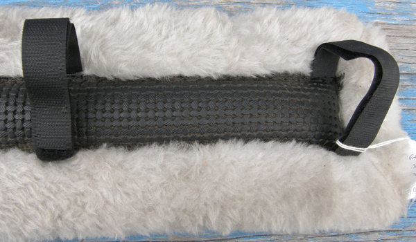 Full Length Fleece Harness Breastcollar Pad Grey Fleece Driving Harness Breast Collar Breeching Pad