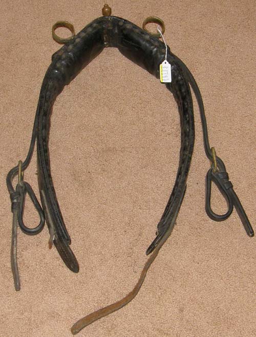 Vintage Horse Driving Harness Saddle Brass Fittings