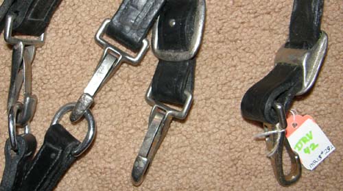 Black Leather Draft Horse Driving Lines Team Driving Lines Reins 1” x 20'