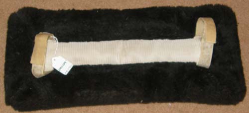 Fleece Harness Saddle Pad Driving Harness Back Pad Black
