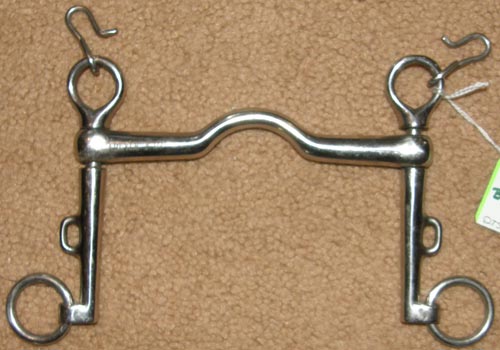 Carlyle 5 1/2” Ported Weymouth Curb Bit Sliding Cheek Weymouth Bit with Curb Chain Hooks