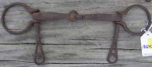 5” Vintage Steel Half Cheek Driving Bit Old Antique Iron Baucher Type Snaffle Bit 