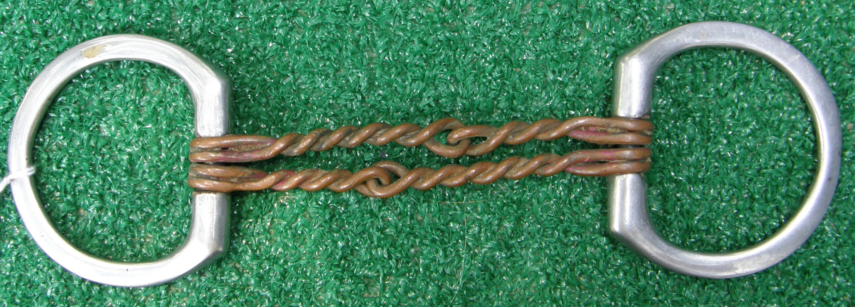 4 3/4” Copper Double Twisted Wire Eggbutt Snaffle Bit