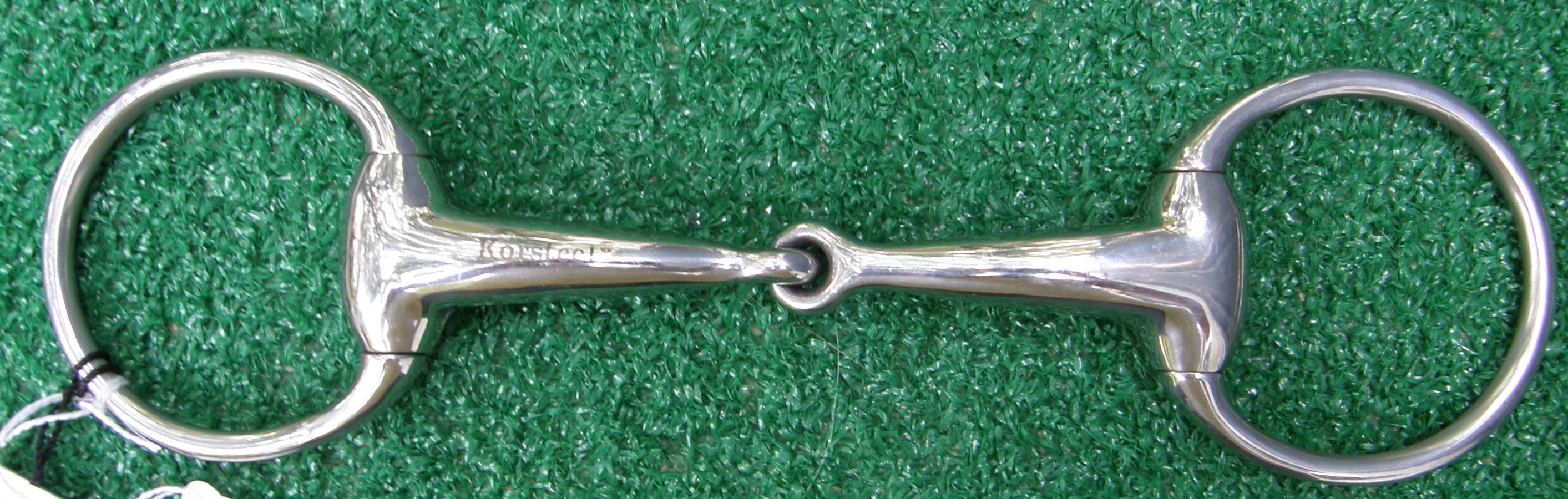 Korsteel 5” Thick Mouth Hollow Mouth Eggbutt Snaffle Bit