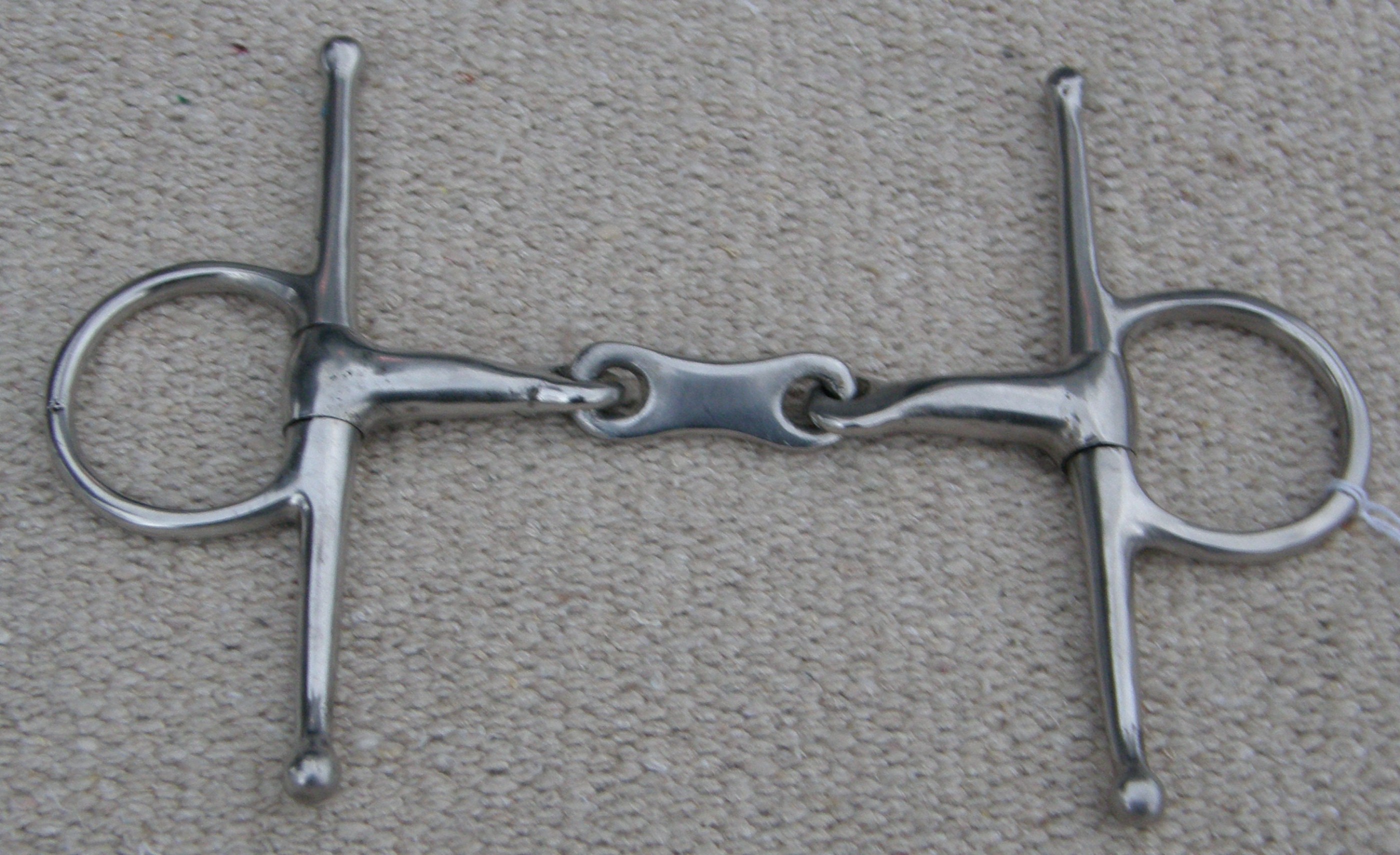 Bloom Trader Full Cheek French Link Fulmer Snaffle Horse Bit – Stainless Steel & German Silver