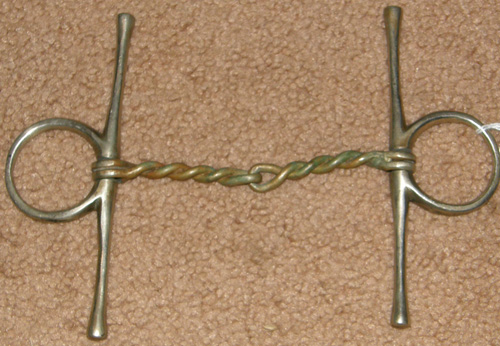 4 1/2” Twisted Wire Full Cheek Snaffle Bit