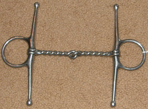4 3/4” - 5" Twisted Wire Full Cheek Snaffle Bit