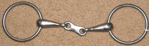 4 1/2” - 4 3/4" French Link Loose Ring Snaffle Bit