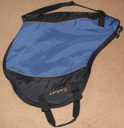 Ariat English Saddle Carrying Case English Saddle Bag Storage Bag Blue/Black