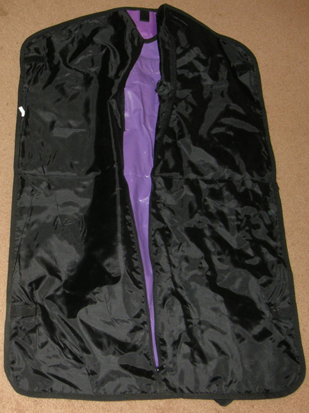 2X Cowboy Collection Hanging Garment Bag Nylon Garment Bag with Pockets Protect English or Western Show Clothes Purple/Black