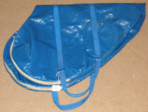 Blue English Saddle Carrying Case Vinyl English Saddle Bag Carrier Storage Bag