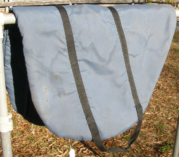 Padded Nylon English Saddle Carrying Case English Saddle Bag Storage Bag Navy Blue