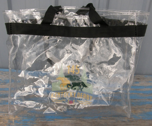 145TH Kentucky Derby Clear Stadium Tote Bag Vinyl Ringside Tote Gear Bag