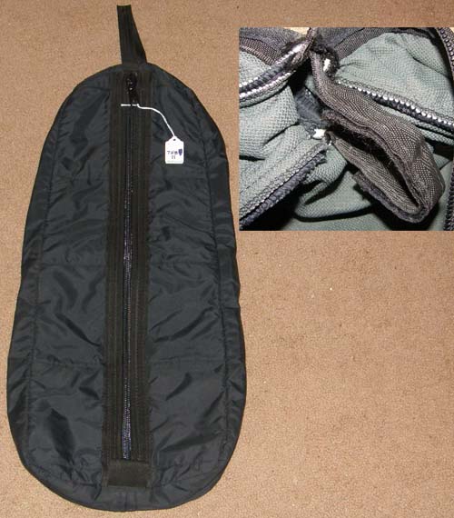 Black Quilted Nylon Halter Bag Bridle Bag