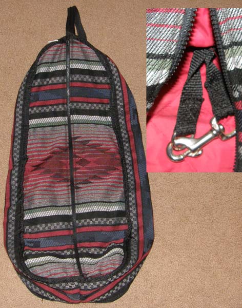 Southwestern Print Quilted Halter Bag Black Burgundy Grey Aztec Print Bridle Bag