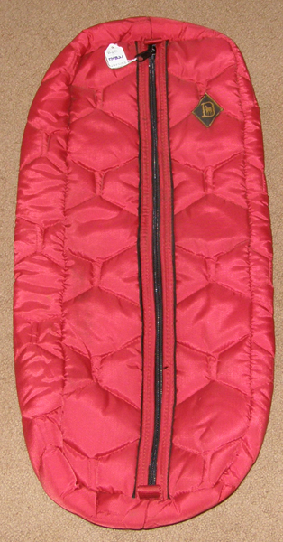 Big D Padded Quilted Nylon Halter Bag Bridle Bag Red/Black