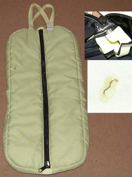 Padded Nylon Halter Bag Oversize Zip Up Padded Bridle Bag Holds 3 Halters Bridles Chartreuse Lime