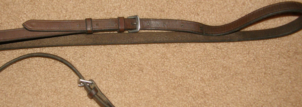 English Running Martingale Plain Flat Leather Running Martingale Brown Horse