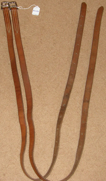Stirrup Leathers English Stirrup Leathers Oakbark? Dark Chestnut Brown 1" x 60”