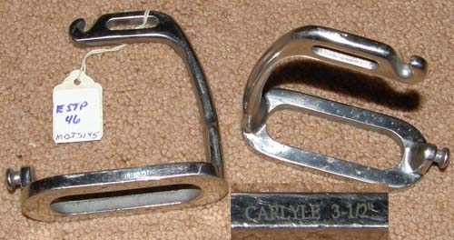 Carlyle Childs English Safety Stirrups Lead Line Short Stirrup Peacock Stirrups Irons 3 1/2