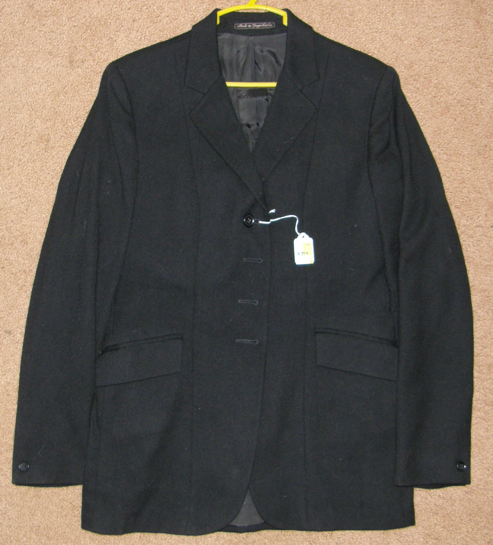 Tri-Umph Wool English Jacket Hunt Coat Riding Coat Dressage Coat Ladies 16L Black
