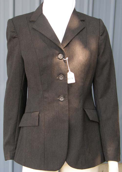 Grand Prix English Jacket Hunt Coat Riding Coat Dressage Coat Ladies 14 Dark Charcoal Gray